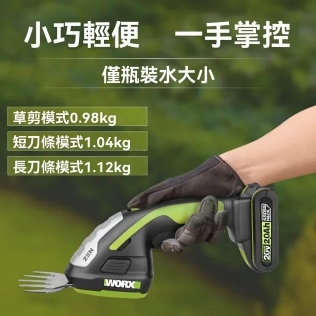 【銘利萊】威克士鋰電池修籬機 多功能迷妳除草機 剪草修枝家用電動割草機(無線便攜 持久續航)