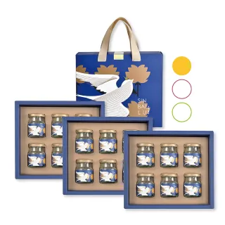 【新百祿燕窩】經典原味燕窩禮盒3盒(60克x-6瓶/盒-固形物20克/瓶)