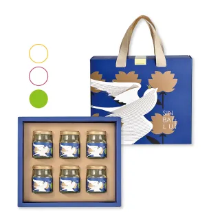 【新百祿燕窩】經典西洋蔘燕窩禮盒1盒(60克/瓶x6瓶/盒-固形物20克/瓶  雙重滋補強身好元氣！)