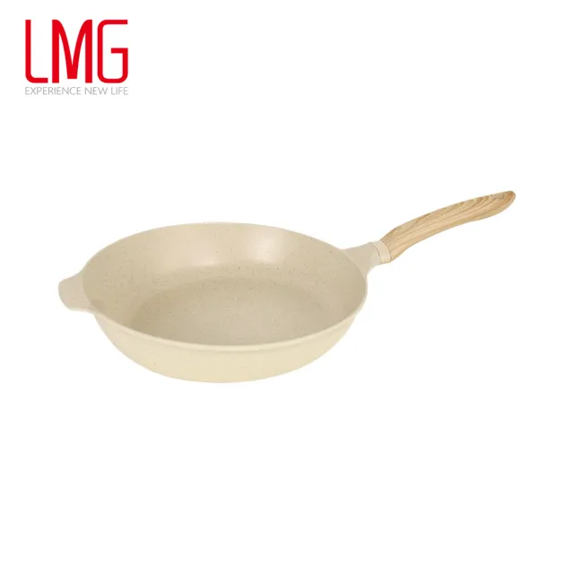【LMG】香草系列IH不沾鑄造平煎鍋32cm無蓋-IH爐可用鍋(不沾鍋 適用各種爐具)