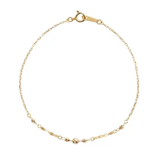 【ALUXE亞立詩】18K金 K金手鍊 陽光金球 BR0191