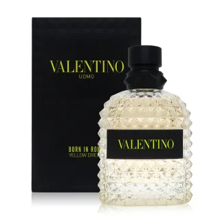 【VALENTINO 范倫鐵諾】Uomo Born In Roma 訂製羅馬 Yellow Dream 男性淡香水 EDT 100ml