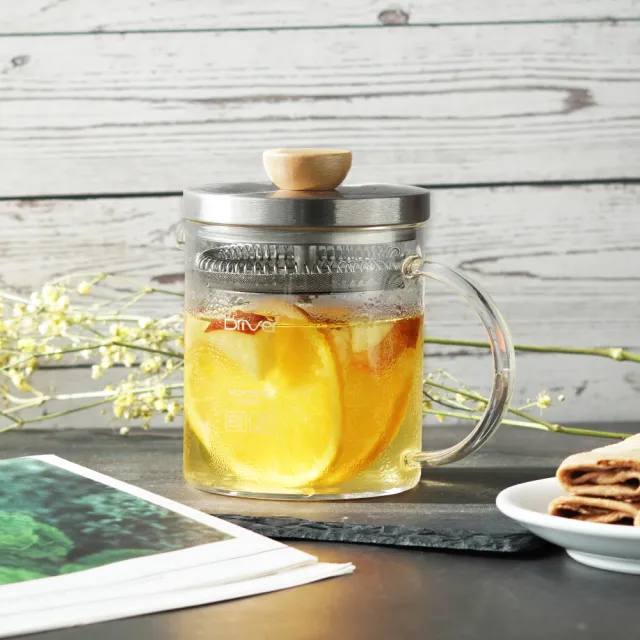 【Driver】冷熱兩用泡茶壺-400ml(茶具 茶器 熱茶壺 沏茶壺 冷水壺 冷泡茶 耐熱玻璃壺)