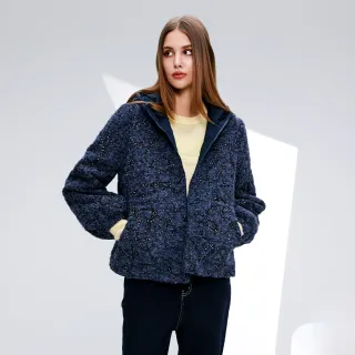 【KERAIA 克萊亞】星霧玥韻毛呢連帽外套