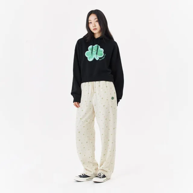 【Mark Gonzales】女裝 CLUV 寬鬆短版帽T-黑色