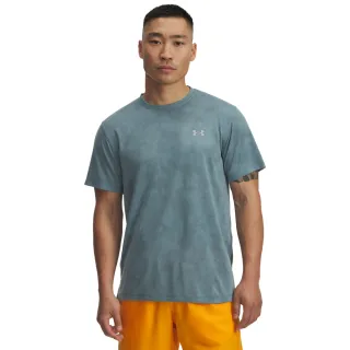 【UNDER ARMOUR】UA 618限時特惠 男 Launch Camo 短T_6006098-323(藍綠色)