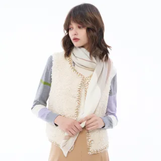 【MOMA】點綴編織小香風QQ毛針織背心(兩色)