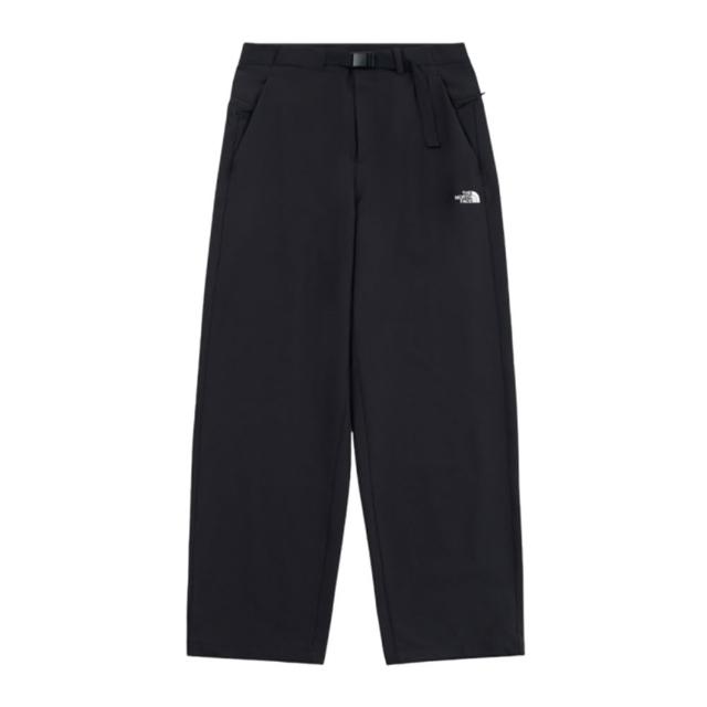 【The North Face】長褲 女 運動褲 防風 防潑水 拉鍊口袋 W MID-WEIGHT ESSENTIAL 黑 NF0A8BWGJK3