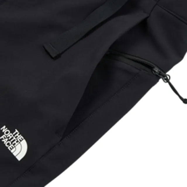 【The North Face】長褲 女 運動褲 防風 防潑水 拉鍊口袋 W MID-WEIGHT ESSENTIAL 黑 NF0A8BWGJK3