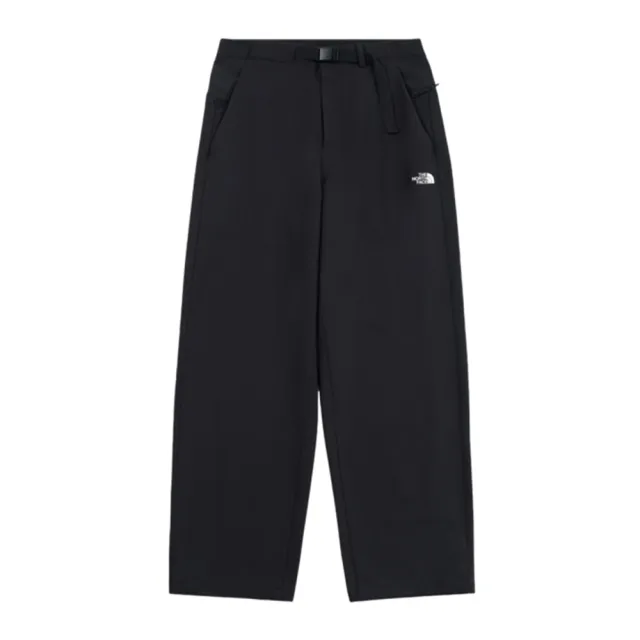 【The North Face】長褲 女 運動褲 防風 防潑水 拉鍊口袋 W MID-WEIGHT ESSENTIAL 黑 NF0A8BWGJK3