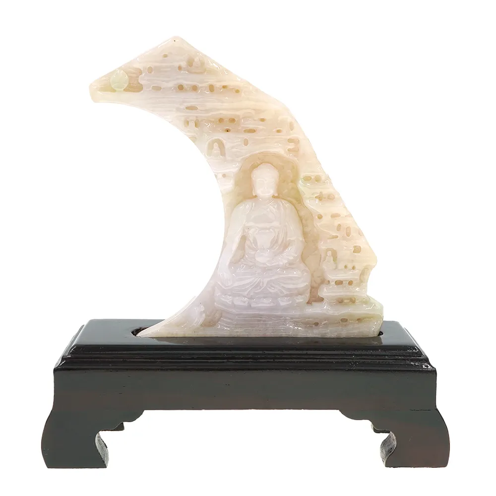 喜緣玉品】天然翡翠玉石南奇料萬佛朝宗擺件(直) - momo購物網- 好評