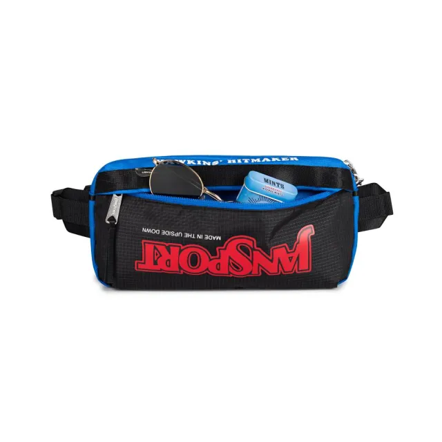 【JANSPORT】雙11 WAISTPACK SQUAWK RADIO  怪奇物語聯名 藍色(網路獨家限定)