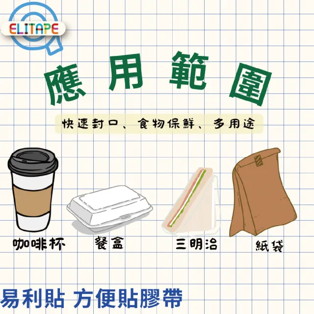 【CLEAN 克林】抽取式OPP封口方便膠帶(易撕貼｜40入｜19mm*55mm*630片/捲｜易利貼)