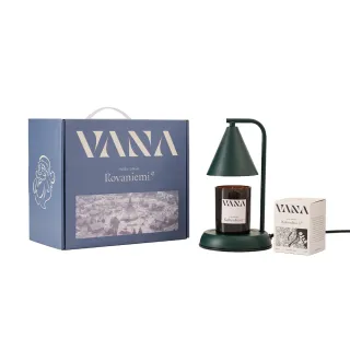 【VANA】村幾何款香氛融蠟燈禮盒-森林綠(東方木質調/木質辛香調)