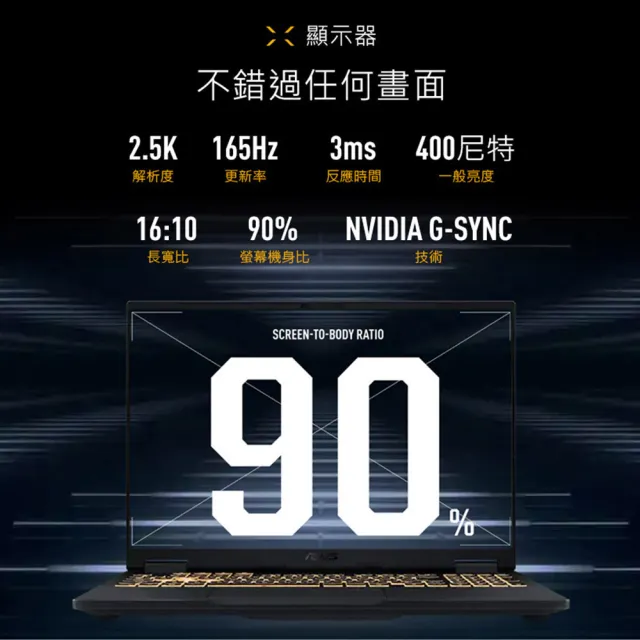 【ASUS】升級1TB組★16吋 i5 GeForce RTX5060電競筆電(FX608JM-0051A13450HX/i5-13450HX/16G/1TB/W11)