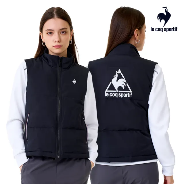 【LE COQ SPORTIF 公雞】防潑水羽絨棉背心 男女款 3色 LWW61092_LWW62092