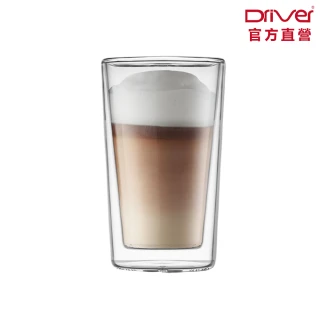 【Driver】耐熱雙層玻璃杯-400ml(雙層杯 耐熱杯 咖啡杯 茶杯 玻璃水杯 隔熱防燙)