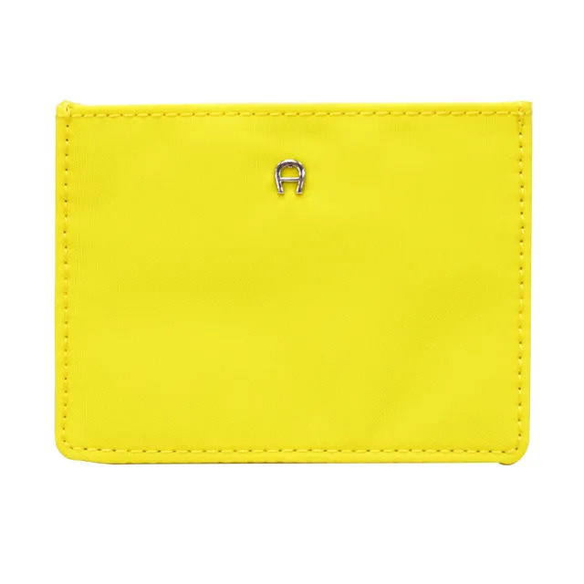 【AIGNER 艾格納】尼龍輕裝系列 4卡信用卡片夾 / 悠遊卡(黃)