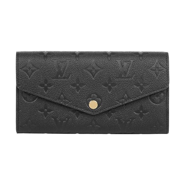 LV LOUIS VUITTON路易威登 M82257 經典 SARAH Empreinte 壓花小牛皮長夾
