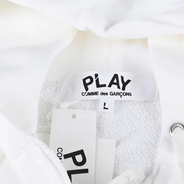 【Comme Des Garcons CDG】Comme Des Garcons Play 川久保玲長袖連帽外套(女款/白)