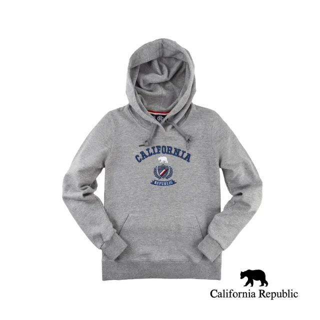 【California Republic】麻花灰連帽帽TEE(女版)