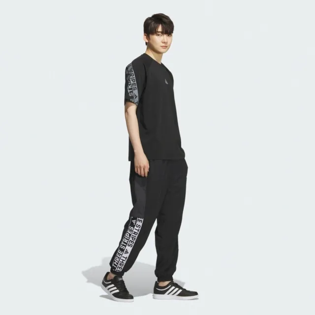 【adidas 愛迪達】愛迪達 Word S::s Tee 男 T恤 運動上衣 休閒短袖 黑 灰 亞版(KB3661)