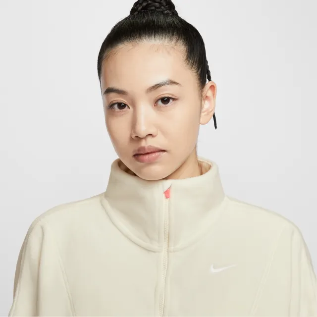 【NIKE 耐吉】長袖上衣 女 AS W NK ONE TF HZ TOP POLAR GC 運動 休閒 米色(IO0254047)