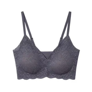 【Gunze 郡是】雙重保水細肩無鋼圈內衣(深藍)