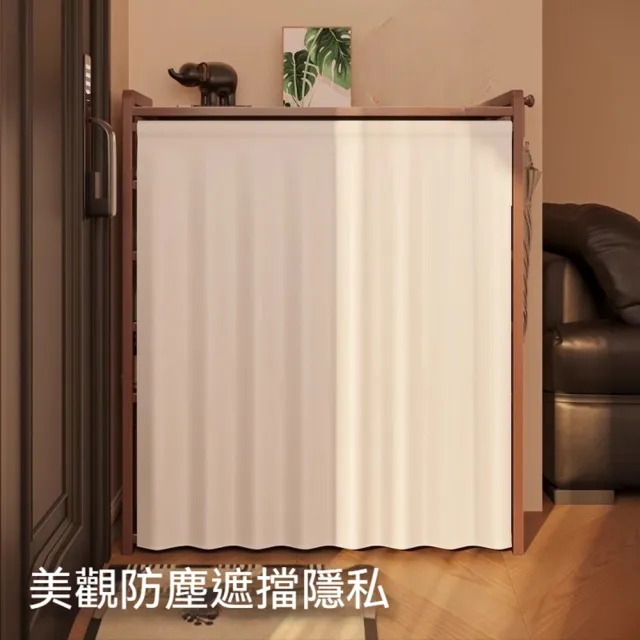 【Quality 聚家】藤編實木鞋櫃 尊享版鞋架帶傘架收納櫃(鞋架/鞋櫃/收納櫃/收納架/置物架/置物櫃/實木櫃)