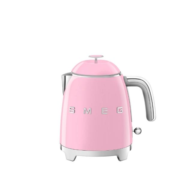 【SMEG】義大利迷你復古電熱水壺-粉紅色(KLF05PKUS)