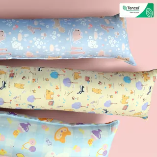【Embrace 英柏絲】100%純天絲小長抱枕 兒童側睡抱枕 30x100cm 長條抱枕 天絲抱枕 交換禮物(天絲長抱枕)