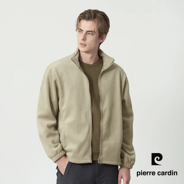 【pierre cardin 皮爾卡登】休閒服飾 男款 連帽可拆3合1兩件式機能外套-卡其色(5255781-83)