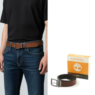 【Timberland】新款上架 真皮 盒裝皮帶 48腰內 雙向 腰帶 踢不爛 天柏嵐 大尺碼 可修剪長度(9302SC1)