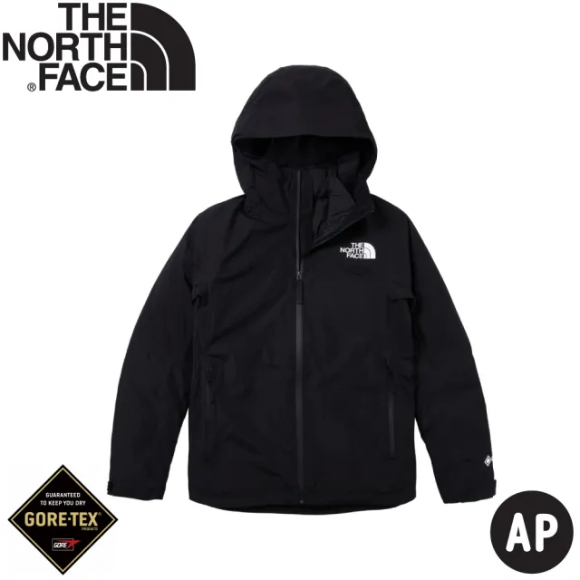 【The North Face】女 防水GTX兩件式羽絨外套 AP《黑》83RU/防水透氣/登山/羽絨