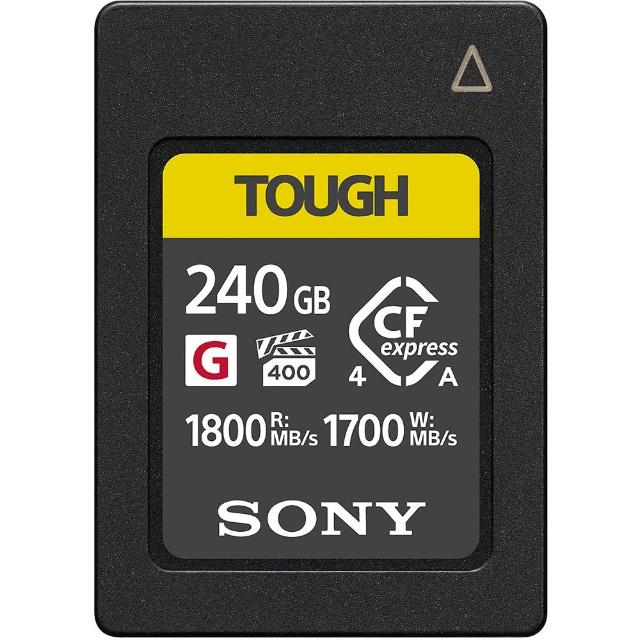 【SONY 索尼】CEA-G240T 240G/GB 1800MB/S CFexpress Type A TOUGH 高速記憶卡 (公司貨) 支援 CFexpress 4