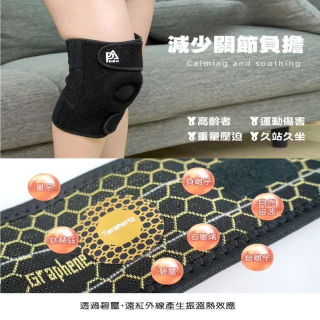【PA】磁療護膝1件+磁療護腕1件(超越石墨烯的新科技)