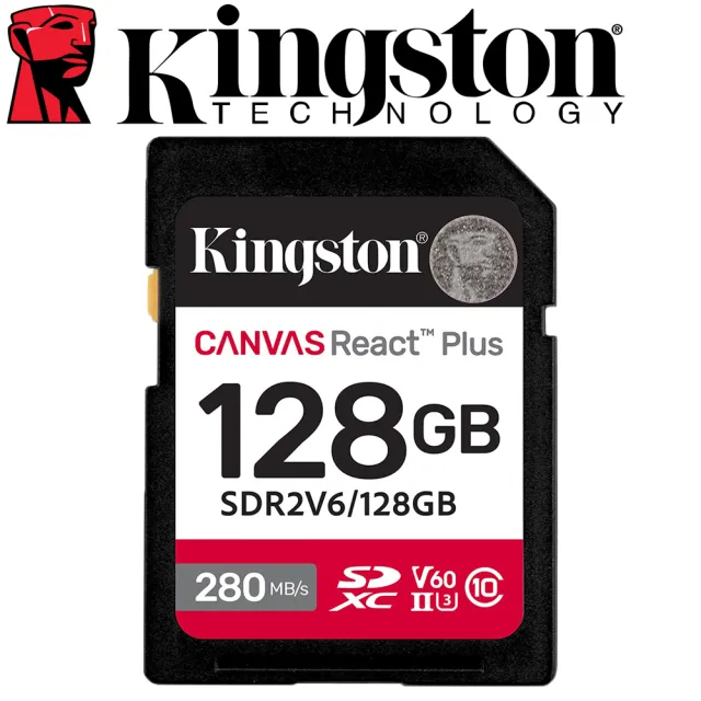 【Kingston 金士頓】128GB SDXC SD U3 V60 UHS-II 記憶卡(SDR2V6/128GB 平輸)