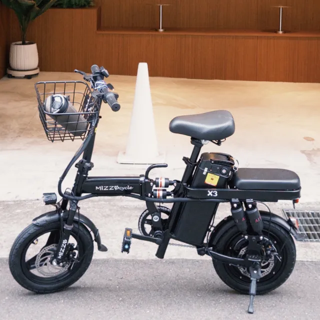 【MiZZO 麥躁】WS X3 電動自行車 雙避震 小摺疊車 騎動新時尚(雙避震/14吋/輕量/可摺疊/原廠保固)
