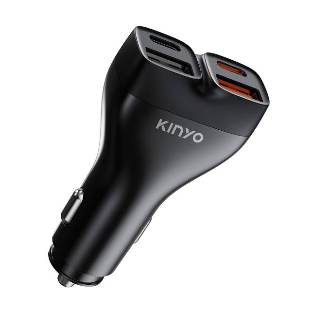 【KINYO】PD35W 4埠車用充電器 擴充點煙器(CU-90)