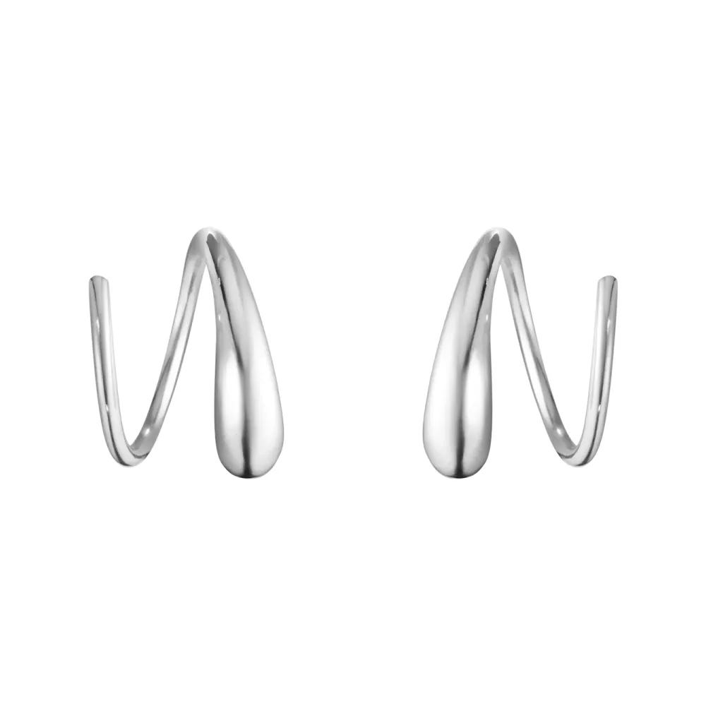 【Georg Jensen 官方旗艦店】MERCY 渦紋耳環(純銀)