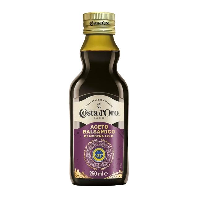 【Costa dOro 高士達】義大利原裝進口巴薩米克醋250mlx1入(調理釀造醋-摩德納 歐盟I.G.P 認證)