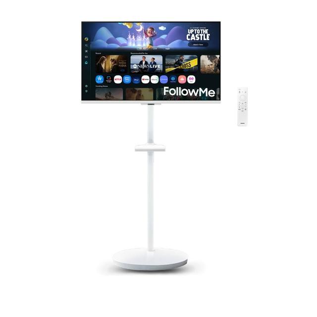 【Samsung 三星】FollowMe移動式AI智慧聯網螢幕組S27FM501EC 27型智慧聯網螢幕(IPS/內建喇叭/HDR10/遙控器)