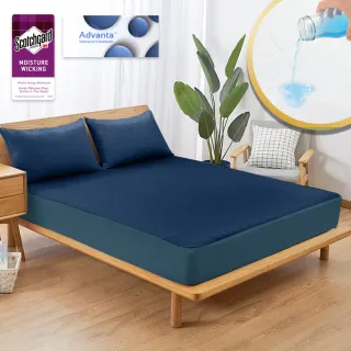 【MIT iLook】買1送1 100%防水防蹣抗菌床包保潔墊透氣網/舒棉布(單人/雙人/加大)