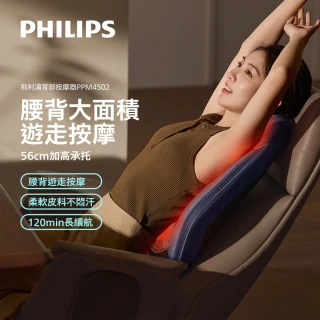 【Philips 飛利浦】背部按摩器(PPM4502DB/90  新年禮物 孝親送禮)