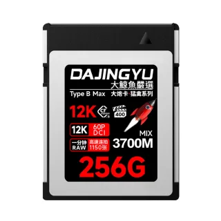 【大鯨魚】256G CFexpress Type B卡 4.0版 3700MB/s 大砲 猛禽系列(記憶卡)