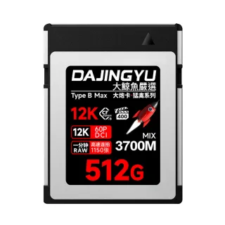 【大鯨魚】512G CFexpress Type B卡 4.0版 3700MB/s 大砲 猛禽系列(記憶卡)