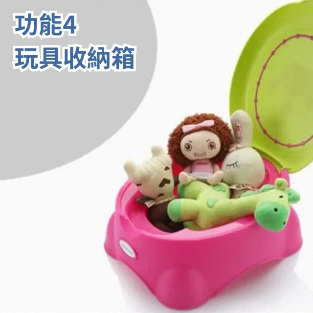 【babyhood】皇室寶寶學習便器(功能四合一/便器+輔助便圈+止滑凳+收納箱)