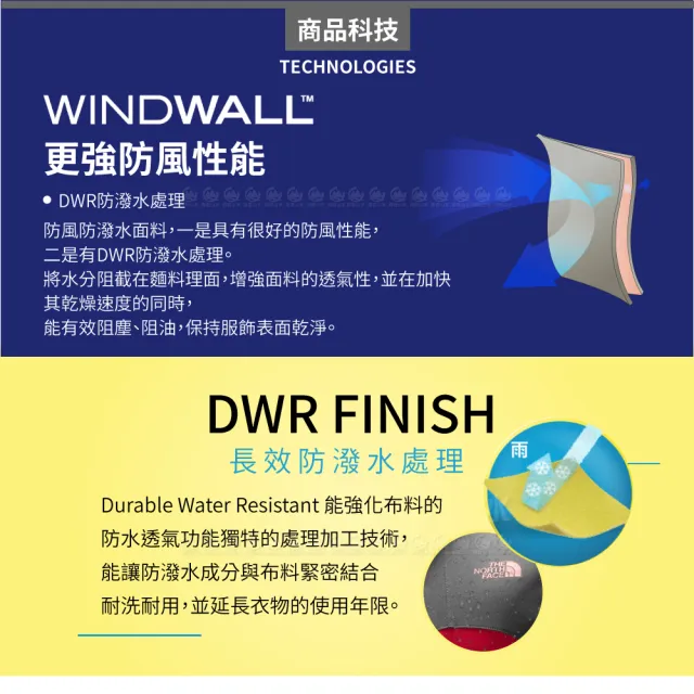【The North Face】女 防風防潑水連帽外套 AP《淺灰》89Y2/防風外套/衝鋒衣/軟殼外套/風雨衣/保暖外套