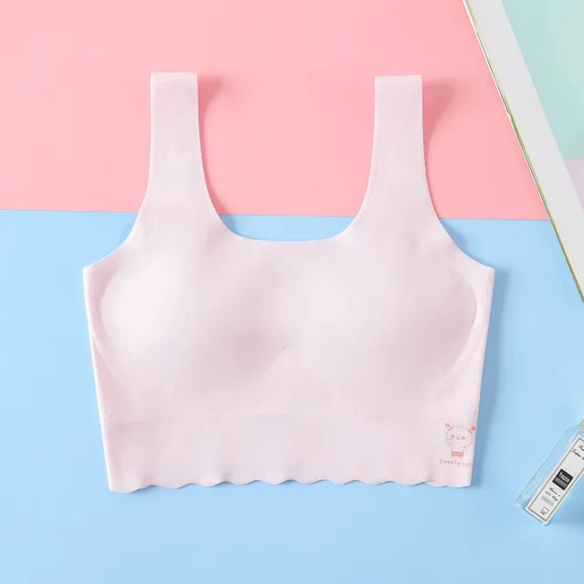 【chiao!Babe 俏寶貝】3件組 少女成長期無鋼圈一體式無痕乳膠內衣(M-L/學生/兒童/三色可選)