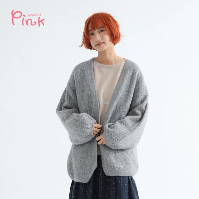 【PINK NEW GIRL】蓬鬆感寬袖外套 Z4407BC(2色)
